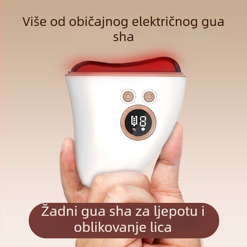 ZM4029 Električni grijani masažer za lice i tijelo, s tipkama, ABS kućište, baterija 750 mAh