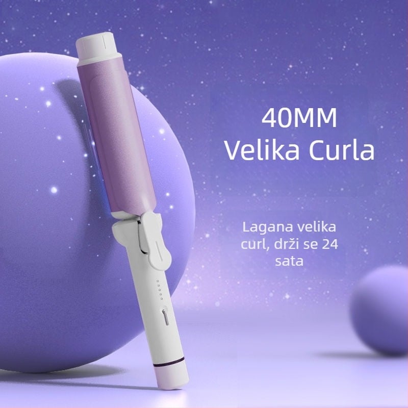 Uvijač za kosu s kabelom, 220V, 42W; keramni premaz i kućna keramika glazura; 5 razina kontrole temperature; pogodno za suhu kosu