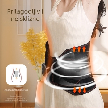 Bežični masažer za struk Hongzhi s grijanjem i toplinskim kompresom, vibracije, mehaničko upravljanje, do 4 glave za masažu