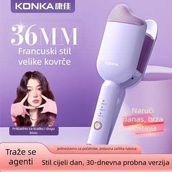 Konka Egg Roll uvijač za kosu s turmalinskom keramikom, promjer cijevi iznad 31 mm, 84W, 220V, 3 razine kontrole temperature