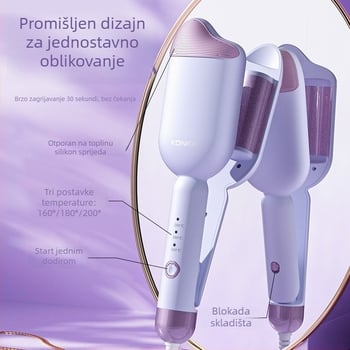 Konka Egg Roll uvijač za kosu s turmalinskom keramikom, promjer cijevi iznad 31 mm, 84W, 220V, 3 razine kontrole temperature
