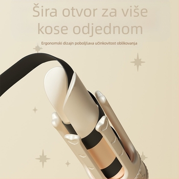 Presa za kovrčanje s keramičkim premazom, 3-stupanjska regulacija temperature, žično napajanje AC, 61W, 220V