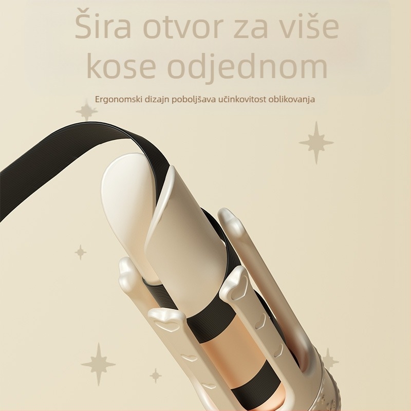 Presa za kovrčanje s keramičkim premazom, 3-stupanjska regulacija temperature, žično napajanje AC, 61W, 220V