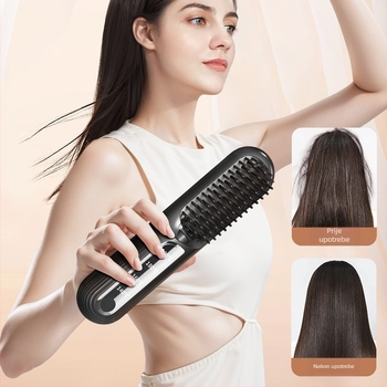 Bežični ionski češalj za ravnanje i kovrčanje kose — turmalinsko-keramički grijač, promjer provodnika ≤15 mm, 50 W