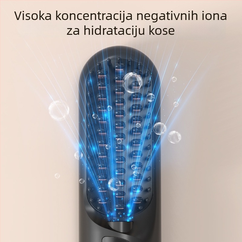 Bežični ionski češalj za ravnanje i kovrčanje kose — turmalinsko-keramički grijač, promjer provodnika ≤15 mm, 50 W