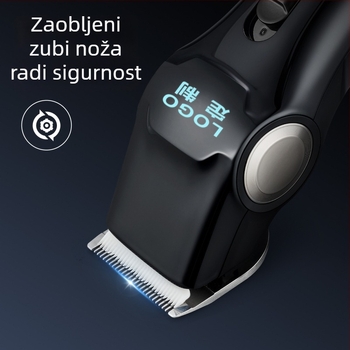 Profesionalni salon za podrezivanje kose s nožem od nehrđajućeg čelika, bez četkasti motor, napajanje baterijom, ugrađena baterija 500–800 mAh, tihi rad 36–45 dB