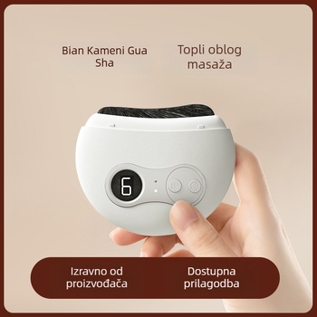 GS-03 Električni gua sha masažer za lice, punjivi, 4 brzine, temperatura 36–47°C, ABS