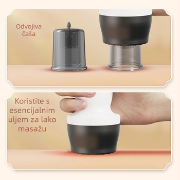 Kućna uporaba: potpuno automatski inteligentni uređaj za cupping i gua sha — upravljanje gumbom, mehanički gumb, univerzalna kompatibilnost, model MY-08