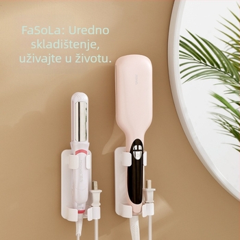 Zidni držač za uvijač – bez bušenja, kupaonica, plastični