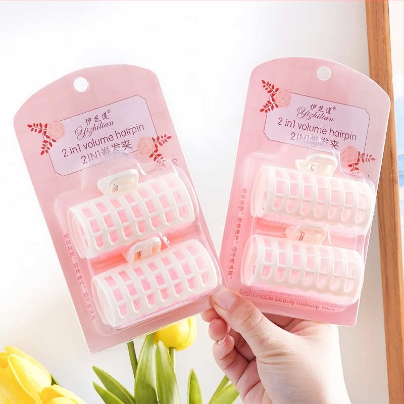 Lan xiang uvijač za kosu — šuplji, samoljepljivi uvijač za kratku kosu, plastika/smola, šifra proizvoda 1644