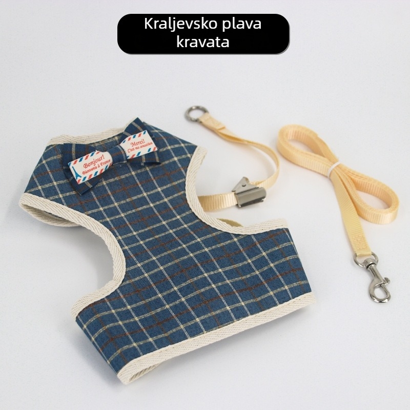 Mačji prsluk i uzica (Traction Belt) — Anti-Escape, Poliester, Fiksna duljina, Za mačke, Marka: Mrqim