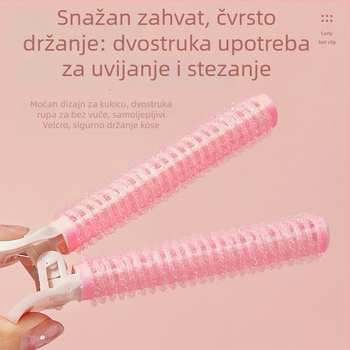 Gecomo samoljepljive uvijačice za kosu, plastične/smolne cijevi za kovrče, pahuljaste kovrče uz nevidljivo pričvršćivanje