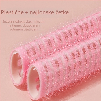 Gecomo samoljepljive uvijačice za kosu, plastične/smolne cijevi za kovrče, pahuljaste kovrče uz nevidljivo pričvršćivanje