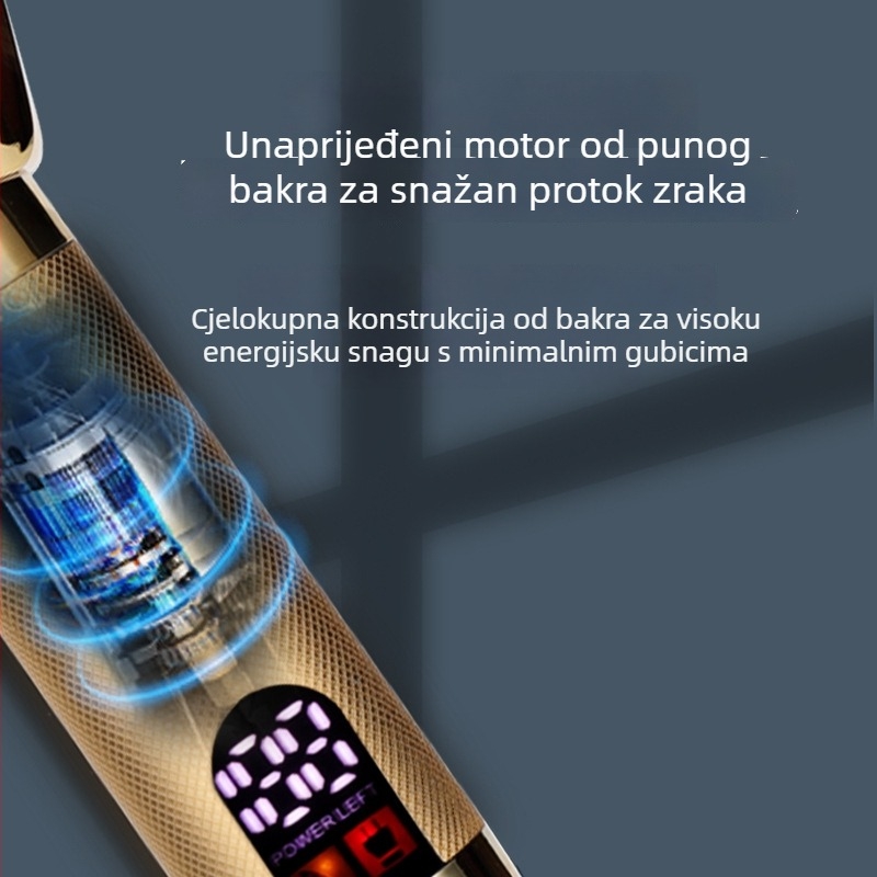 Električni brijač s cijelim metalnim tijelom, lebdeća glava s dvije oštrice, periva odvojiva glava, ugrađena baterija 500–800 mAh, trajanje više od 60 minuta