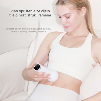 Ručni masažer za cijelo tijelo s visoko-frekvencijskim vibracijama i gniječenjem, USB napajanje, dodirno upravljanje