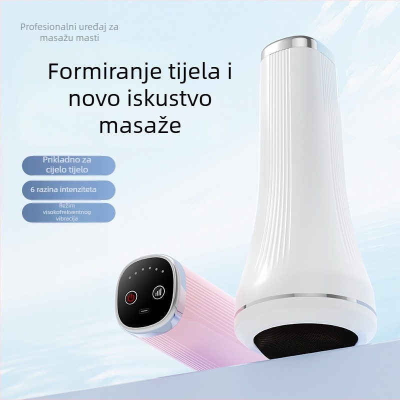 Ručni masažer za cijelo tijelo s visoko-frekvencijskim vibracijama i gniječenjem, USB napajanje, dodirno upravljanje