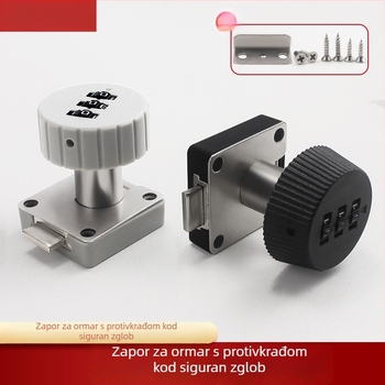 Mehanički bravi s lozinkom za uredski namještaj – Model 138; Materijal: cinkova legura i plastika; Pogodno za ladice, arhivske ormariće i ormariće; Skrivena ugradnja