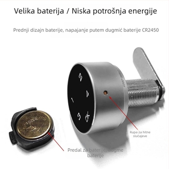 Brava od cinkovog legura M-1610 za poštanske sandučiće, arhivske ormariće i ormariće – moderni minimalistički dizajn