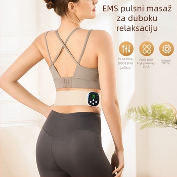 Grijajući pojas za struk s USB napajanjem, terapija mikrostrujom toplinom, 3. brzina, mehaničko upravljanje