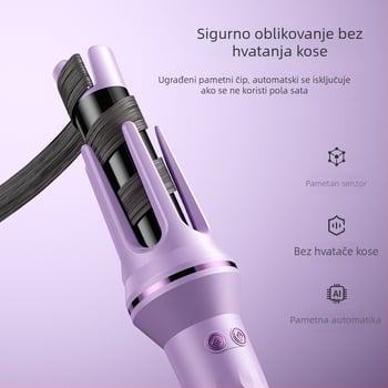 Automatski uvijač za kosu, bežično napajanje s Li-ion baterijom, keramički premaz, kućište od ABS-nylon, 35W, 220V