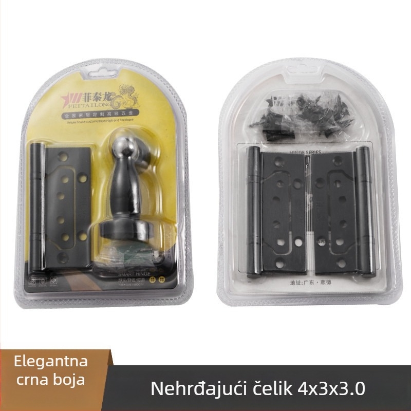 Podijeljeni mehanizam zaključavanja sa ručkom za drvena vrata, aluminijsko tijelo, moderan minimalistički dizajn