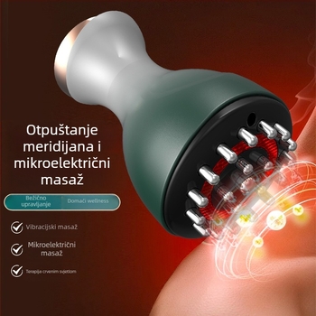 Električni meridijanski masažer za cijelo tijelo, punjiv, tipkovna kontrola, 9 razina temperature, ABS kućište, model Zs-0015