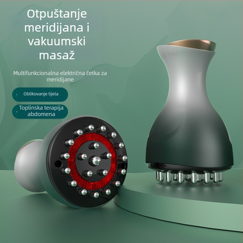 Električni meridijanski masažer za cijelo tijelo, punjiv, tipkovna kontrola, 9 razina temperature, ABS kućište, model Zs-0015