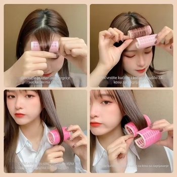 Curling alat s dvostrukim osmerokutnim cilindrom za velike valove, samoljepiva površina, nježno prema kosi