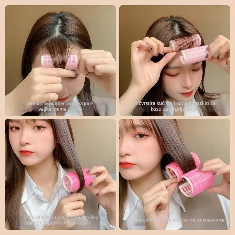 Curling alat s dvostrukim osmerokutnim cilindrom za velike valove, samoljepiva površina, nježno prema kosi