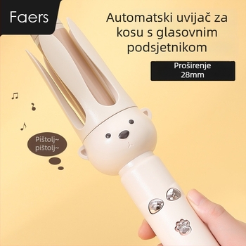 Automatski uvijač za kosu s negativnim ionima, turmalinsko-keramički grijač, 15-stupanjsko upravljanje temperaturom, 29 W, 220 V