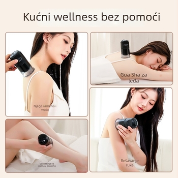Električni masažer za cupping i gua sha s grijanjem, punjiv, univerzalan za cijelo tijelo, model DS-A35, težina 550 g