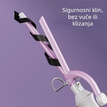Curling pegla za kosu s turmalinsko-keramičkim grijačem, promjer ispod 15 mm, kabel AC, 35 W, 110-240 V, 15 razina temperature, Create rhyme