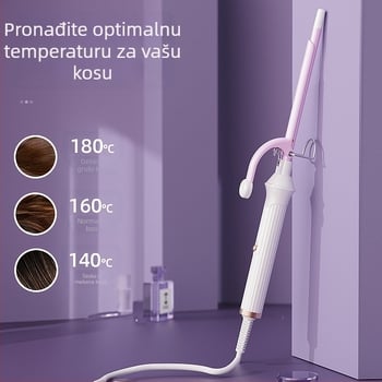 Curling pegla za kosu s turmalinsko-keramičkim grijačem, promjer ispod 15 mm, kabel AC, 35 W, 110-240 V, 15 razina temperature, Create rhyme