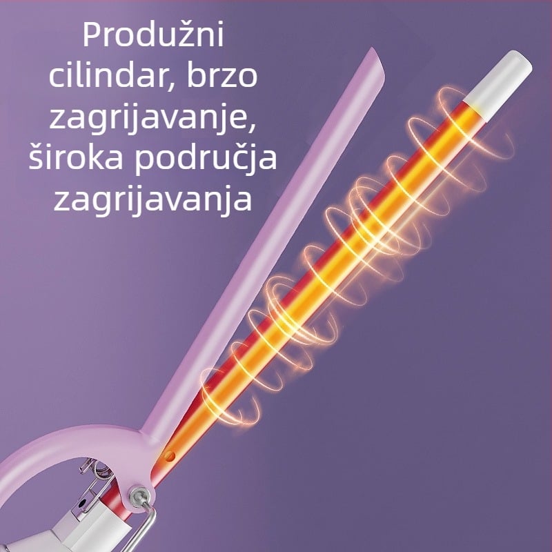 Curling pegla za kosu s turmalinsko-keramičkim grijačem, promjer ispod 15 mm, kabel AC, 35 W, 110-240 V, 15 razina temperature, Create rhyme