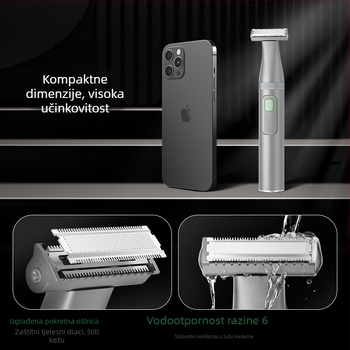 2025 nova električna britvica za tijelo i uklanjanje dlaka, model MS-8300, USB napajanje, mokro/suha upotreba, nože od nehrđajućeg čelika, ABS kućište