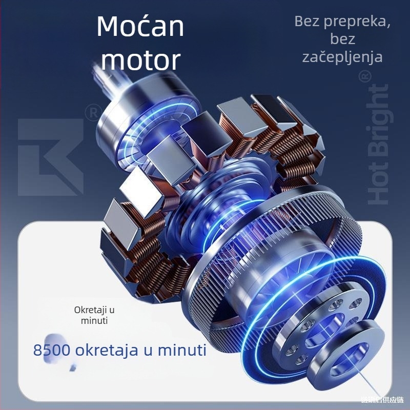 Mini električni brijač s hodom naprijed-natrag, brzo punjenje, prenosiv u autu, za muškarce, kućna upotreba (3-glave rezni sustav; uklonjiva i periva glava; trajanje baterije više od 60 minuta; punjivi; motor s četkama)