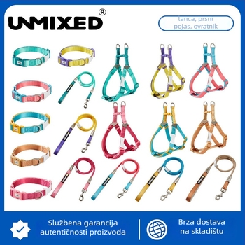 Set harnesa i uzice za psa — poliester, UNMIXED, 24 kom.