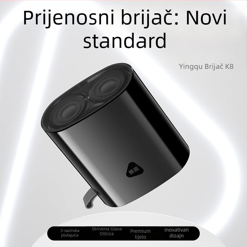 Mini električni brijač i trimer za bradu — pranje cijelog tijela, bezkomutacijski motor, ugrađena baterija, vijek trajanja baterije do 180 dana, buka 36–45 dB