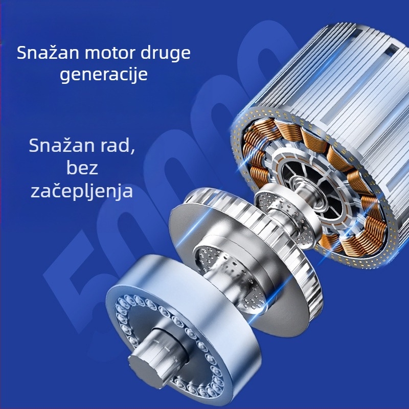 Mini električni brijač i trimer za bradu — pranje cijelog tijela, bezkomutacijski motor, ugrađena baterija, vijek trajanja baterije do 180 dana, buka 36–45 dB