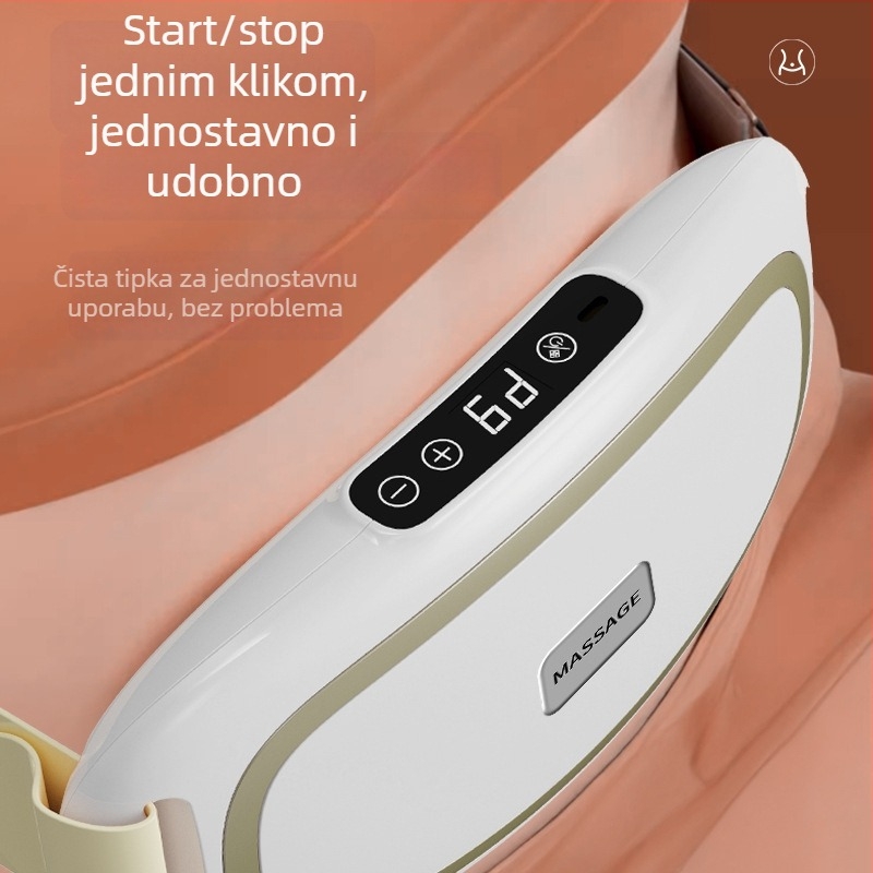 Napajani masazer za abdomen s remenom, do 4 glava, masaža vibracijama i toplom kompresijom, mehaničko upravljanje, kontinuirano varijabilan prijenos