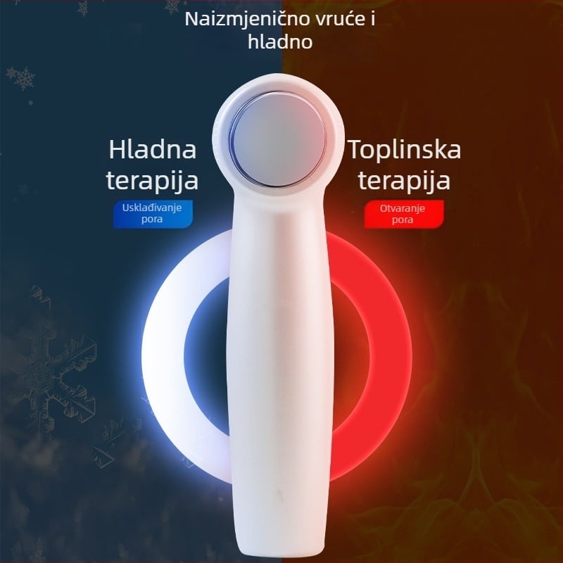 Električni vakuum za crne mrlje s ultrazvučnom vibracijom, 3 stupnja usisavanja, masaža vibracijama s toplom/hladnom kompresijom, ABS kućište