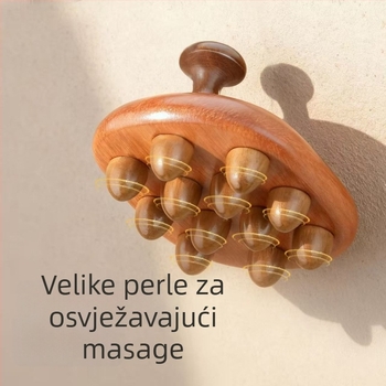 Drveni masažni alat s višestrukim zubima za cijelo tijelo, ručno sastavljeni masažni češalj od sandalovog drveta, beauty alat