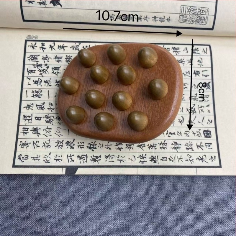 Drveni masažni alat s višestrukim zubima za cijelo tijelo, ručno sastavljeni masažni češalj od sandalovog drveta, beauty alat