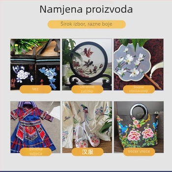 Nit za vez, poliester-svilena nit, Attraction marka, za odjeću i kućne tekstile