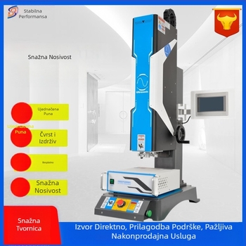 Servo-vođeni ultrazvučni stroj za zavarivanje plastike, 15/20 kHz, 220V, električni pogon, električno upravljanje i vibracija zvučnog vala.