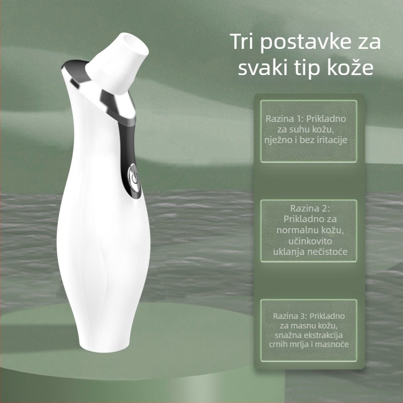 Vakuumski uređaj za čišćenje lica za uklanjanje crnih točkica, model DYM028, Define Beauty, vidljivo uklanja crne točkice i akne, 3 razine podešavanja
