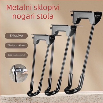 Sklopive noge stola – željezo, Yan shuo, model Folding table legs, moderan minimalistički stil, premaz sprej-boje, pogodno za vanjske stolove, radne stolove i blagovaonske stolove