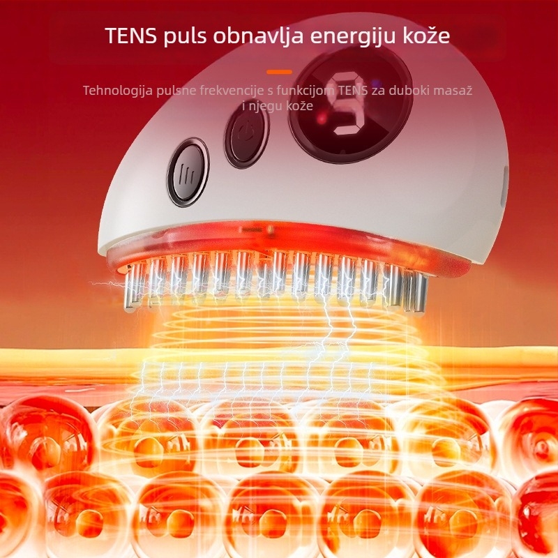 Električni masažni uređaj za meridijane L9 – punjivi uređaj za masažu cijelog tijela, ABS kućište, 4 brzine, baterija 500 mAh, upravljanje gumbima