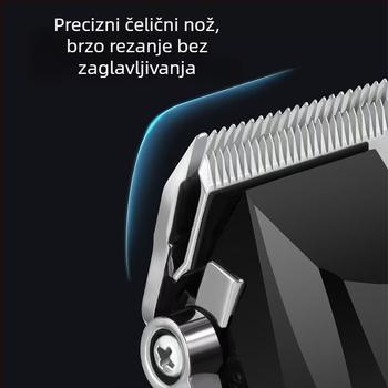 Električna mašinica za šišanje kose, punjiva baterija, četkasti motor, keramičko oštrice, radno vrijeme 1-3 sata