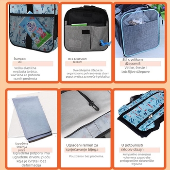 Otisnuta prijenosna torba za kućne ljubimce za mačke i pse, prozračna preko ramena, poliester, kapacitet do 7,5 kg, karikatura uzorak, šifra N2zb2asg